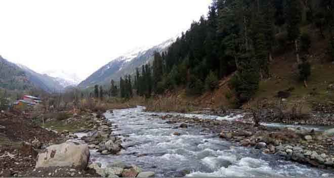 Lidder river in kashmir