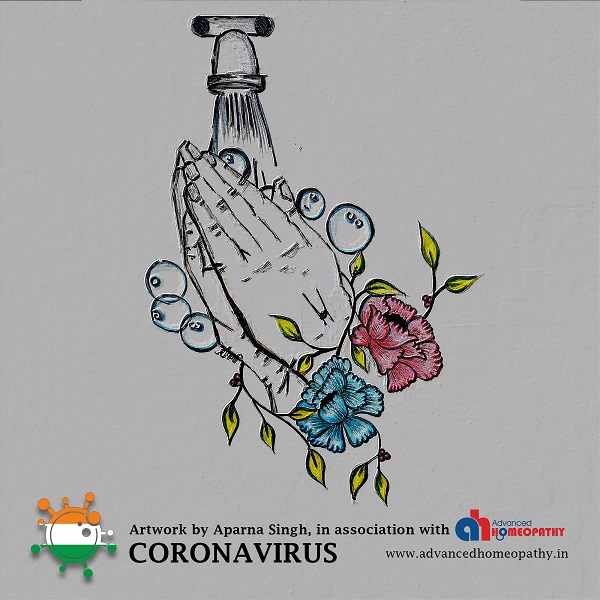 Coronavirus Handwash art