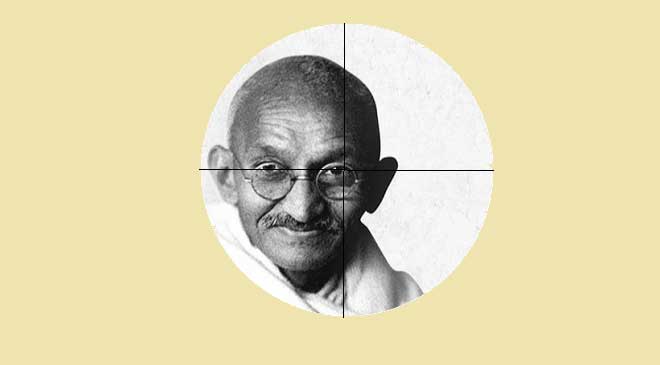 Usne-Gandhi-Ko-Kyun-Maara-book-by-Ashok-Kumar-Pandey,-Illustration-by-G-Caffe