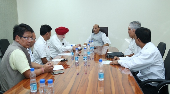Gorkhaland leaders meeting Home Minister Rajnath Singh in New Delhi