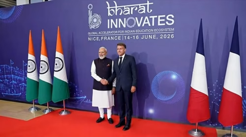 bharat-innovates-summit-modi-macron-bharat-bolega-logo