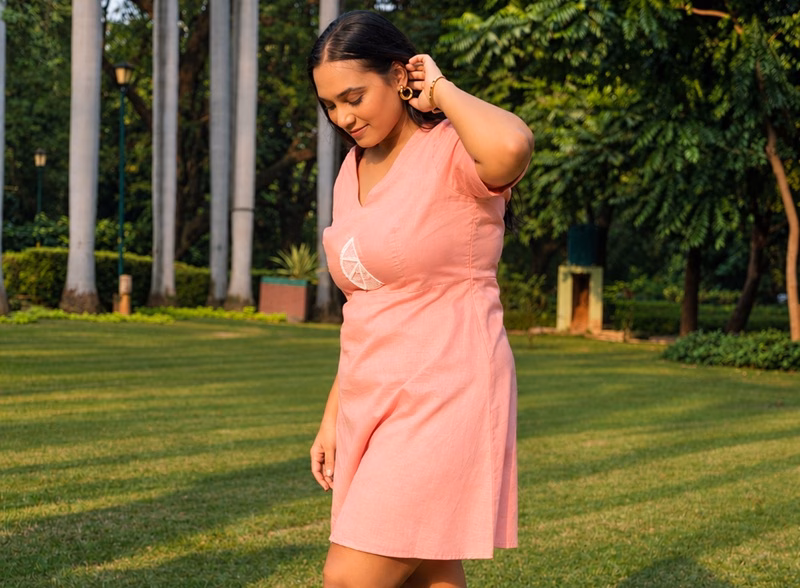 The Blush Slice Dress by Yogya