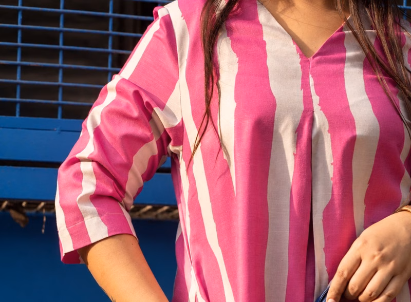 the painted stroke dress by Yogya